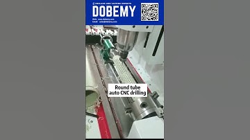 Round PVC tube auto CNC drilling DOBEMY machine