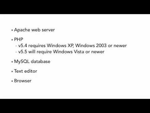 PHP with MySQL Essential Training Installation (Part 01 ) - YouTube