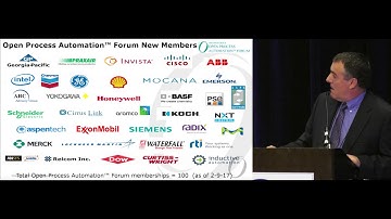 Open Process Automation Forum - Jim Hietala of The Open Group @ ARC Orlando Forum 2017