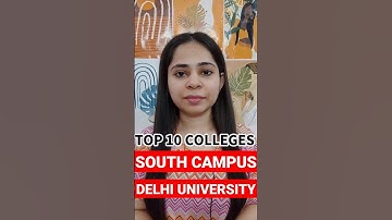 TOP 10 South Campus Colleges 🎓 || DU Admissions 2023 #shorts