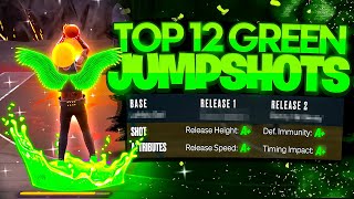 NEW TOP 12 BIGGEST GREEN WINDOW JUMPSHOTS NBA2K24 NEW GEN & OLD GEN! BEST JUMPSHOT NBA2K24