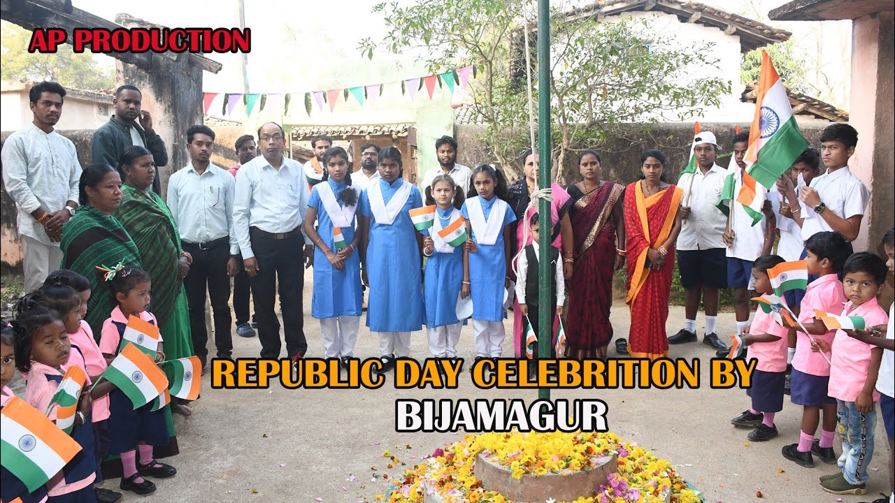 77th republic day ପାଳନ କରାଯାଇଥିଲା,ବିଜାମାଗୁର ap  production ଟିମ୍ 