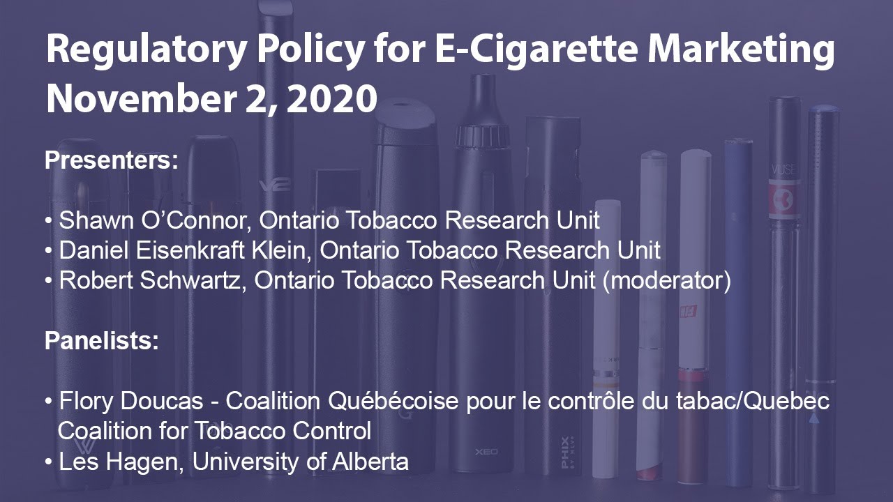 Regulatory Policy for E-Cigarette Marketing