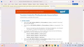 New Perspectives Word 2019 | Module 10: End of Module Project 1 Tourism Industry Professionals Assoc