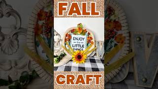 FALL Dollar Tree Placemat DIY - Wreath