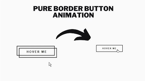 Pure css border button hover animation #html #css #tutorial