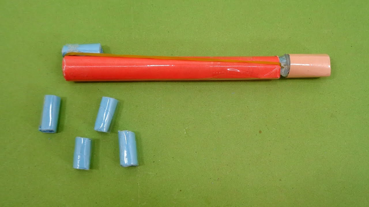 DIY Paper Mini Pocket Gun How To Make A Pen Gun That Shoots Bullets Easy Paper Gun Tutorial
