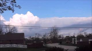 Cumulus Clouds Towering and Collapsing