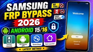 🔥 Boom! Samsung FRP Bypass 2026 Android 15-16 | Apps Install Done✅ Latest Security | No PC Required