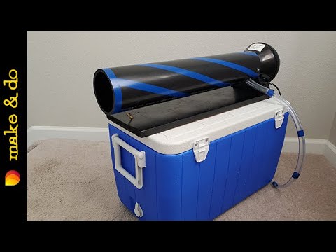 Homemade Portable Air Conditioner DIY - NO HUMIDITY! - Long Lasting Ice! -  The Fan Cannon 