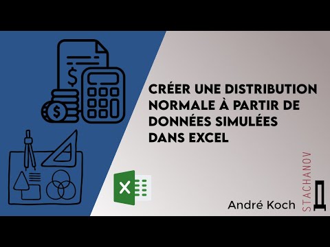 Créer une distribution loi normale à partir de données simulées dans excel