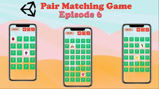 Pair Matching Game - Unity Tutorial (Episode 6) screenshot 5