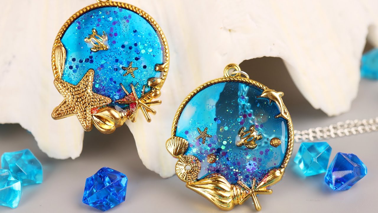 Resin Jewelry Tutorial - UV Resin DIY Pendants