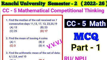 computational thinking ranchi university cc5 mathematical & computational thinking analysis sem 2