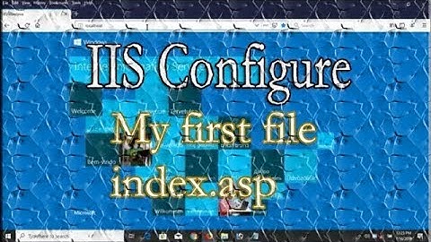 Installing IIS on Windows Server Part-01 | IIS Configure In Windows 10 | ASP File Open