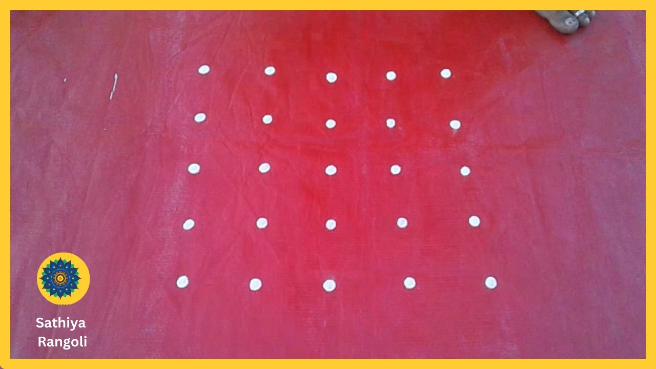 5x5 seq 181|sikku kolam|kolam rangoli|muggulu|rangoli|@sathiya rangoli