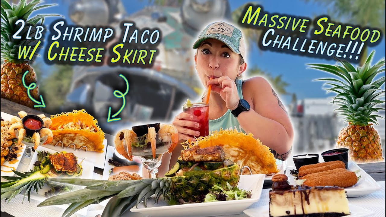 MASSIVE SEAFOOD CHALLENGE & THE BIGGEST TACO I'VE EVER SEEN