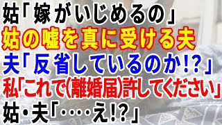 【スカッとする話】姑の嘘を夫が真に受けて実家へ帰らされた私！姑「嫁がイジメるの」→夫「お前には失望した」。その後、「母さんに謝るなら帰ってきてもいいぞ！」私「お世話になりました」→夫「‥‥えっ！？」