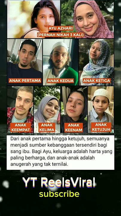 Anak anak Ayu Azhari #shortvideo #shortsviral #trending #reels #reel