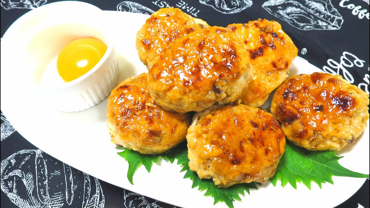 鶏つくね 豆腐入りふわふわレシピ Tsukune Recipe【パンダワンタン
