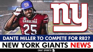 REPORT: Dante Miller To COMPETE For Backup Running Back Job | New York Giants News, Rumors