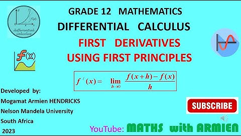 Derivatives from First Principles  with detailed examples