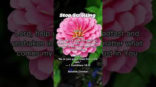 Lord, help me remain steadfast and unshaken in my faith. #steadfast #shorts #faith #affirmations