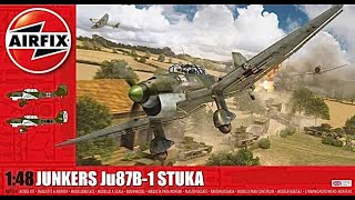 Airfix Stuka 1/48 Kit AO7114 In-box review.