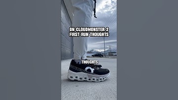 First run in the On Cloudmonster 2 #marathontraining #runningshoereview