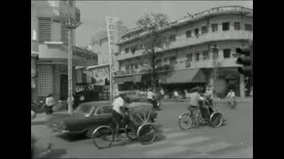 Phnom Penh Cambodia 1964 a busy day in Downtown ទីក្រុងភ្នំពេញ​ ឆ្នាំ១៩៦៤​