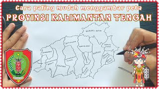 Cara menggambar Peta Provinsi Kalimantan Tengah dengan mudah dan lengkap 2023 Cara menggambar Peta Provinsi Kalimantan Tengah dengan mudah dan lengkap 2023
