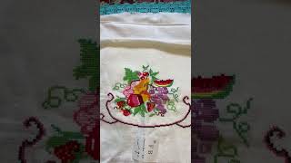 Grandma I found your tea towels #crossstitch #textile #cottagedecor #stitching #embroidery #crochet
