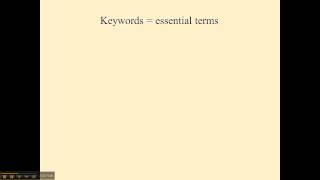 Part 1: Selecting Keywords