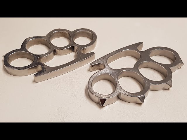 Solid Brass Knuckle Duster - Self-Defense Brass Knuckles - Classic