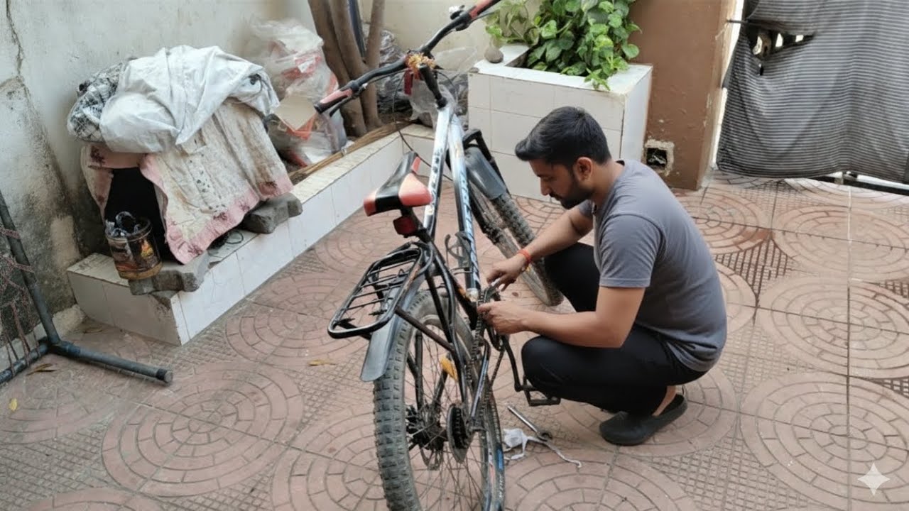 DAY 10/30   સાઇકલ ખરાબ થઈ ગઈ 😂/ bicycle kharab ho gaye/#gujrativlog #homevlog #vlog 