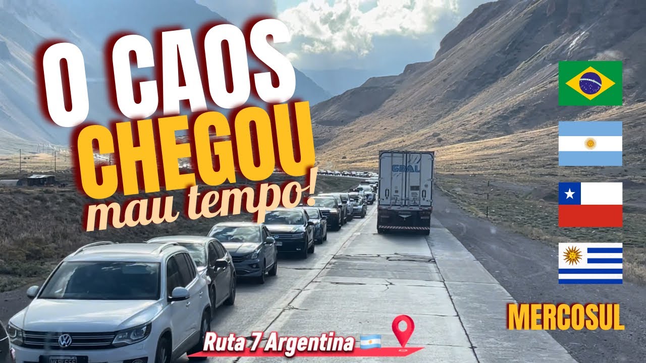 CAMINHÃO MERCOSUL Uspallata Argentina vamos ao Los Andes Chile 🇨🇱 