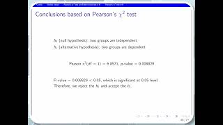 Pearson’s chi square test and Fisher’s exact test in R