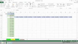 72 Microsoft Excel 2013 Essential Training Tutorial Data Table