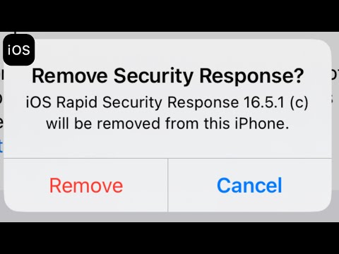 How to remove rapid security response on ios iphone & ipad @Teconz