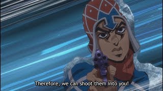JOJOS BIZARRE ADVENTURE: GOLDEN WIND: Giorno and Mista vs White Album (Part 4)