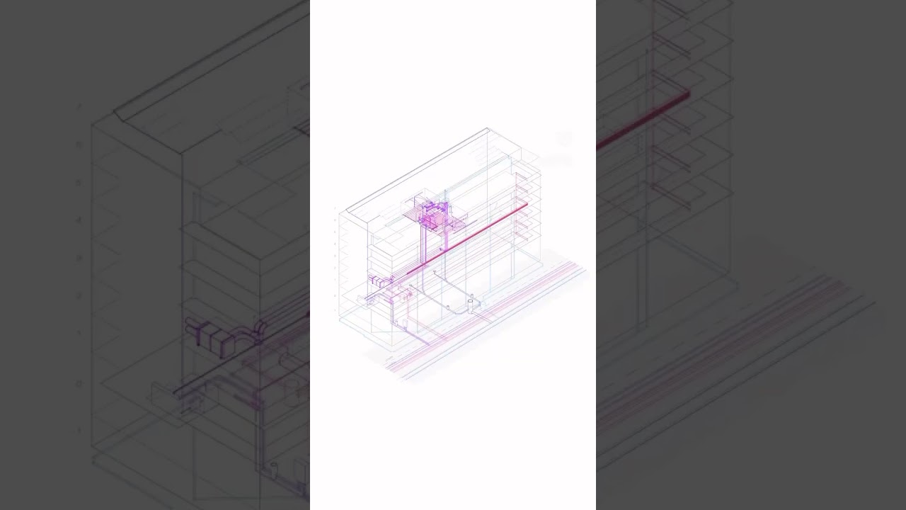 3D MEP techniques: clear water, wastewater, electricity, water induction, heating, ventilation