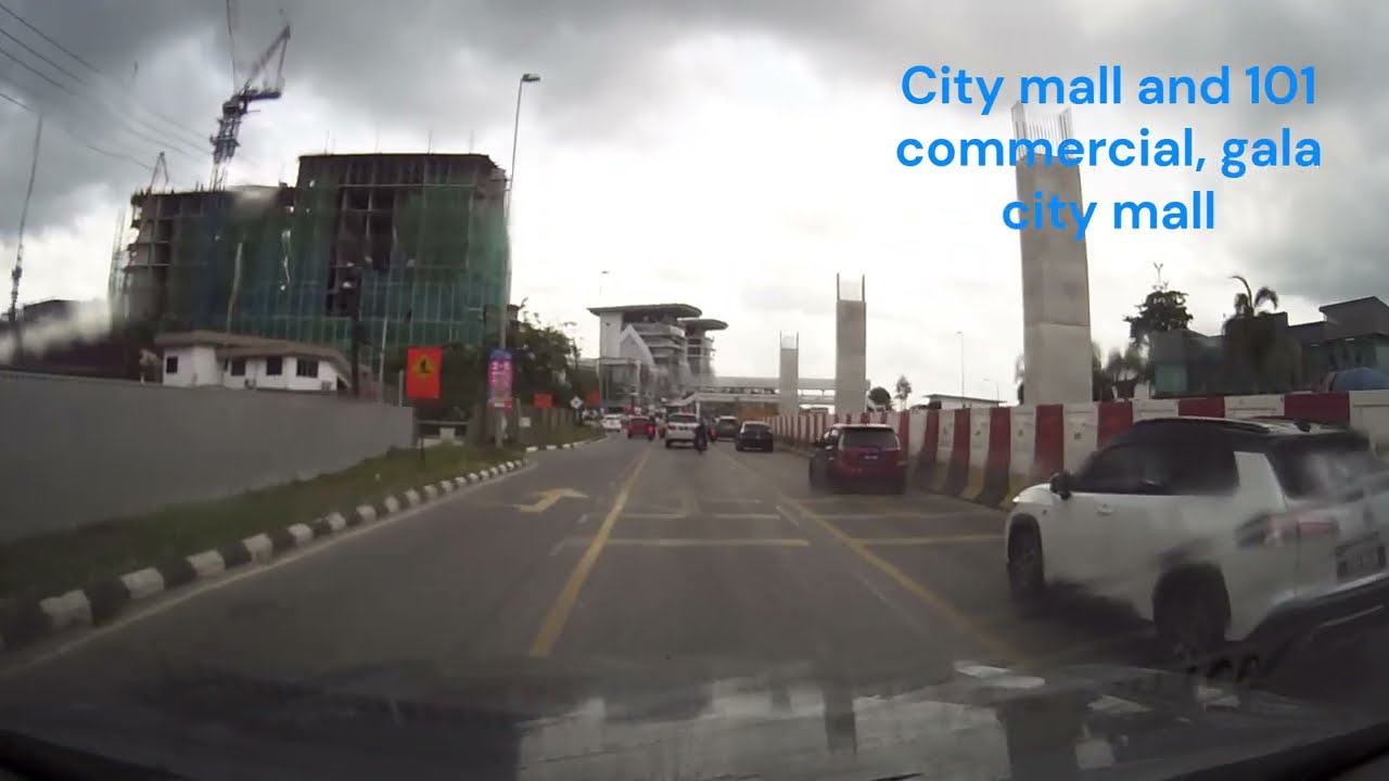 Ground view of ART red line at Jalan Tun Jugah, Kuching