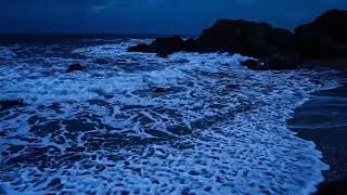 Night Ocean Sounds 🌙🌊 Gentle Rolling Waves for Deep Sleep, Relaxation & Peaceful Rest