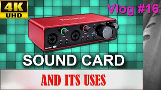 Sound card and its uses | Malayalam Vlog 16 | Vishnu Prabha Wind Music|Focusrite 2i2