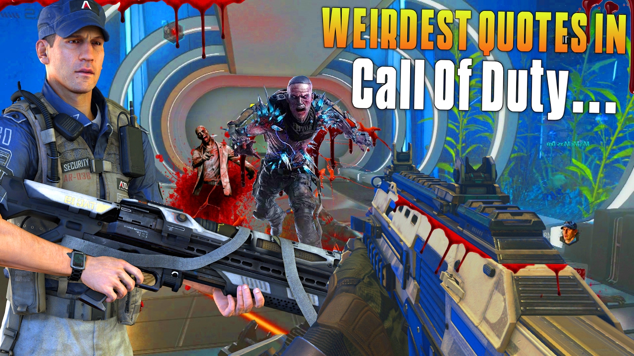 WEIRDEST QUOTES IN CALL OF DUTY… (Advanced Warfare Exo Zombies Funny Moments) - MatMicMar
