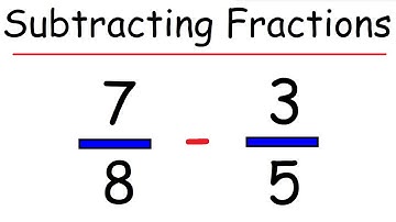 Subtracting Fractions with Unlike Denominators - Basic Math