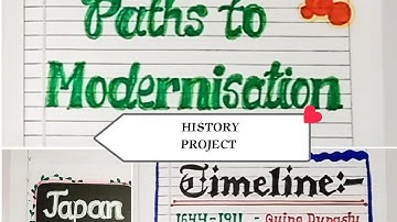 HISTORY💫 PROJECT ON PATHS TO MODERNISATION🙂|| CREATIVE || PROJECT FILE ||❤️ @khushicrazyworld001✨
