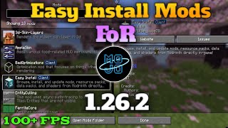 Easy Install Mods 26.1.2 Mobile 🔥 | Minecraft Java Mobile | Mojo Launcher FPS Boost PvP Mods 