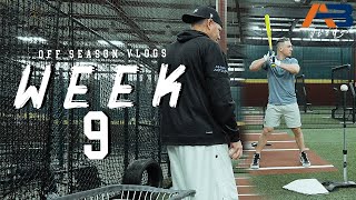 Off-Season Vlogs | Week 9 (HITTING IN THE CAGE WITH MY HITTING COACH)