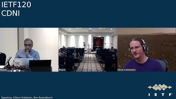 IETF 120: Content Delivery Networks Interconnection (CDNI) 2024-07-23 20:00